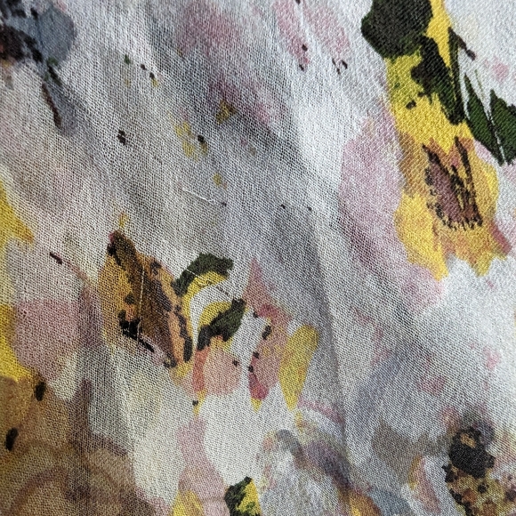 Marciano Floral Silk Midi Dress - Size S - Picture 8 of 10